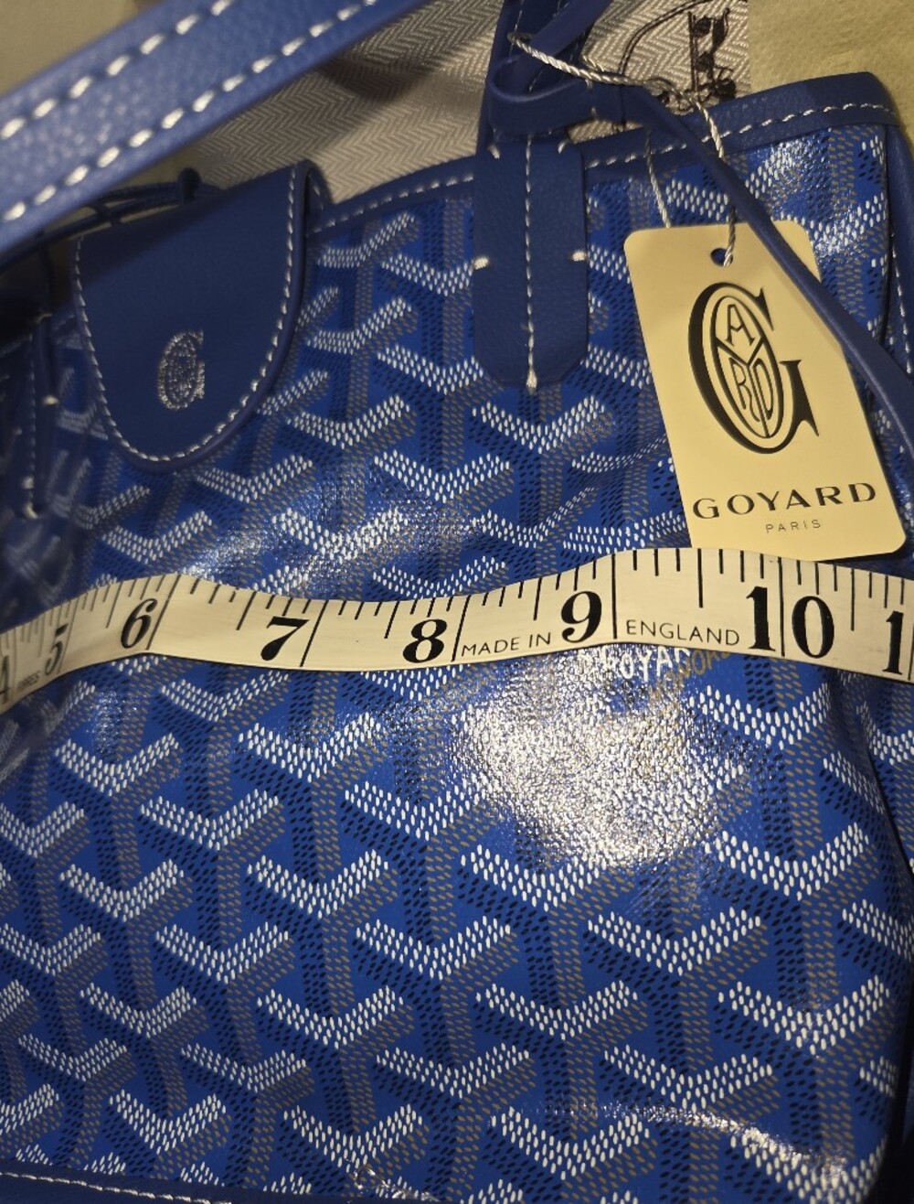 Small Blue Reverse Bag - Picture 3 of 8